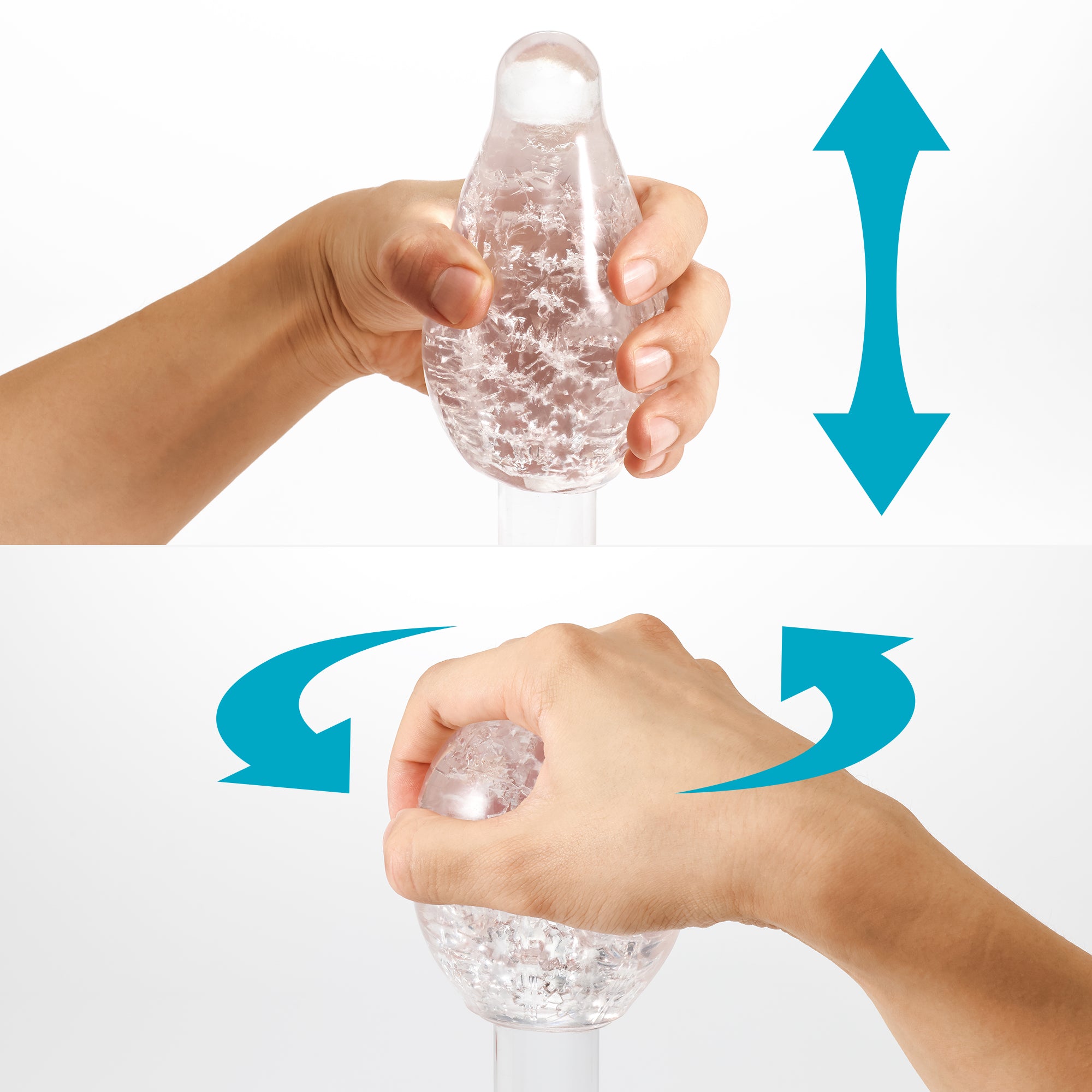 Tenga Geo Glacier masturbateur homme transparent