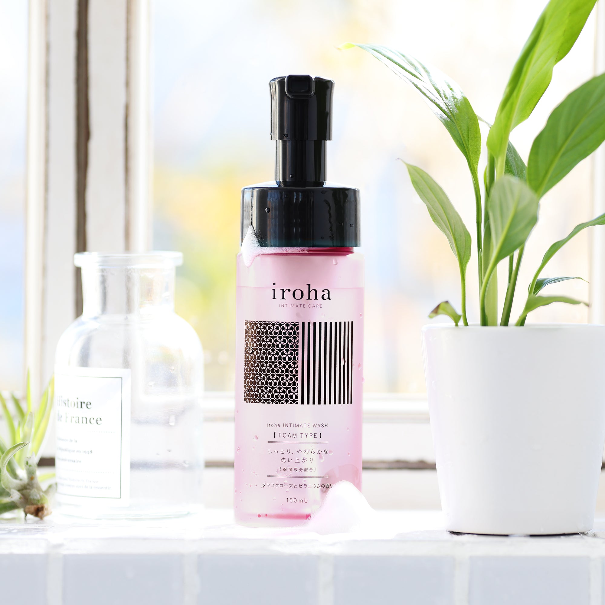 iroha INTIMATE WASH mousse intime rose lot 3