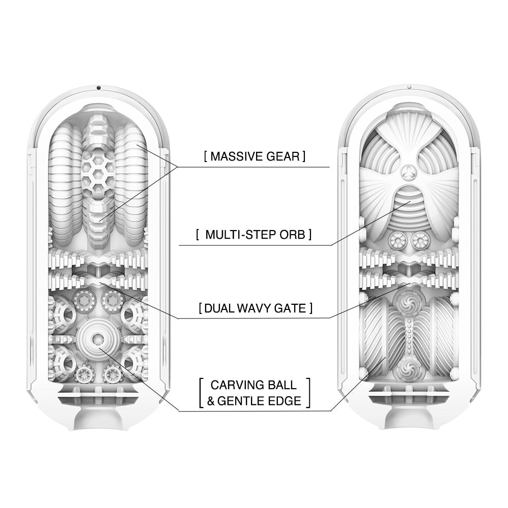 Tenga Flip Zero Gravity White masturbateur homme réutilisable