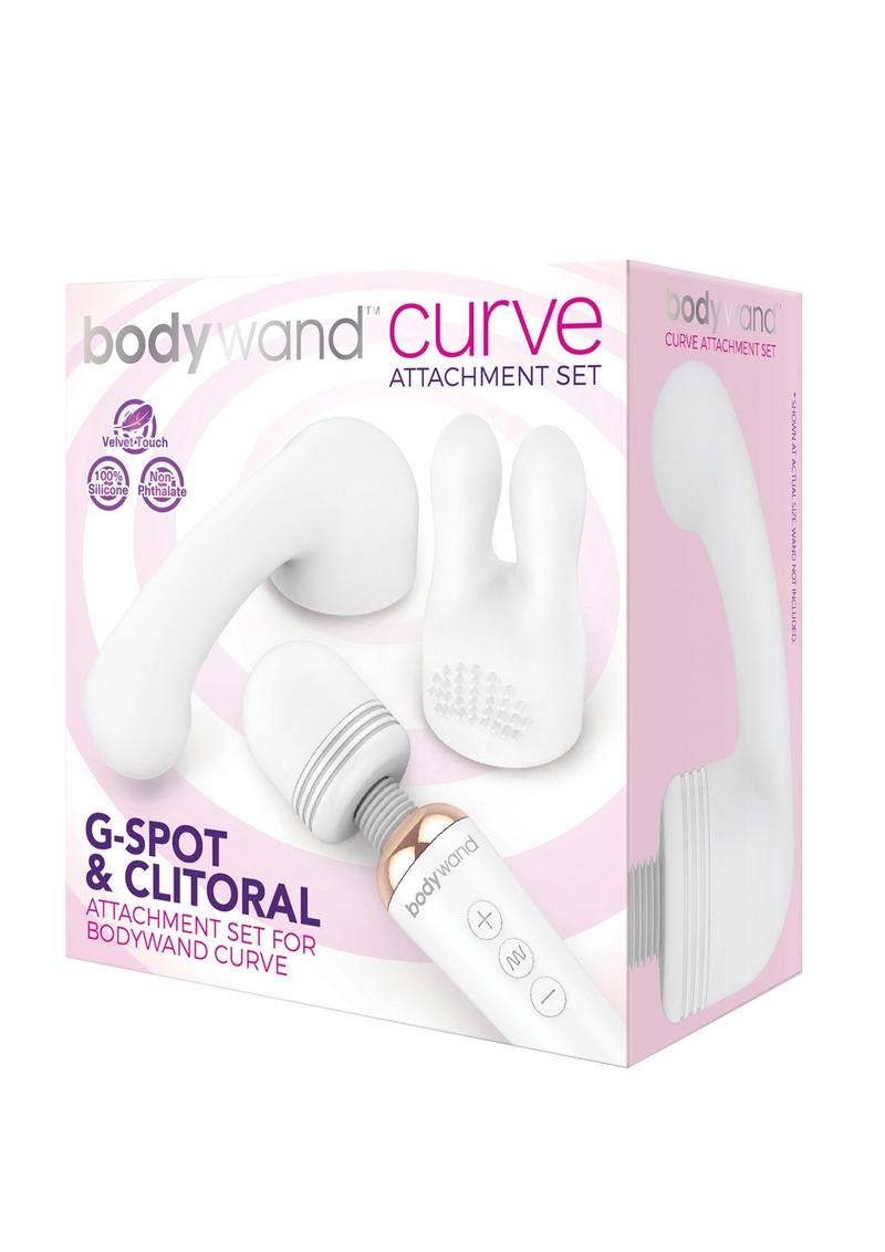 Bodywand Curve Set 2 Embouts Vibromasseur Noir Point G