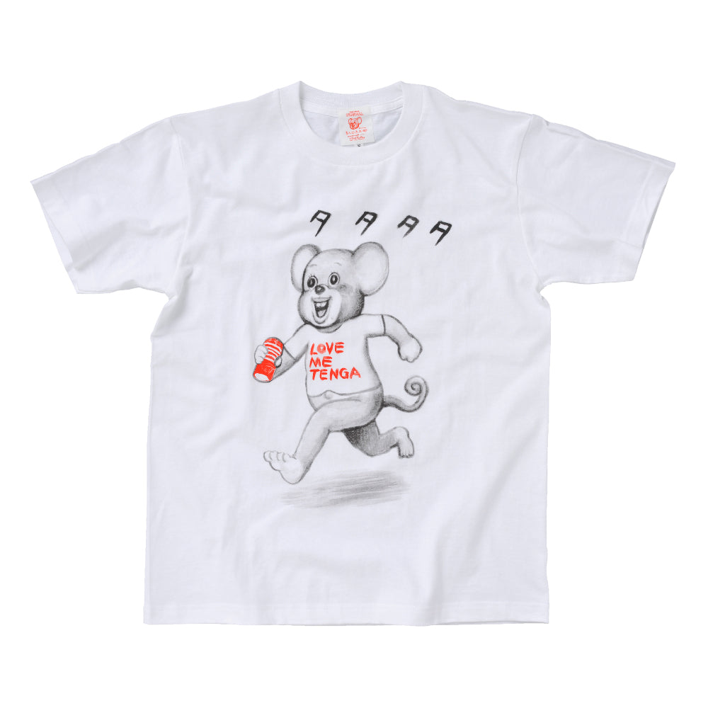 Tenga TENGA Merch Dokumi T-shirt manga blanc et noir M-XL