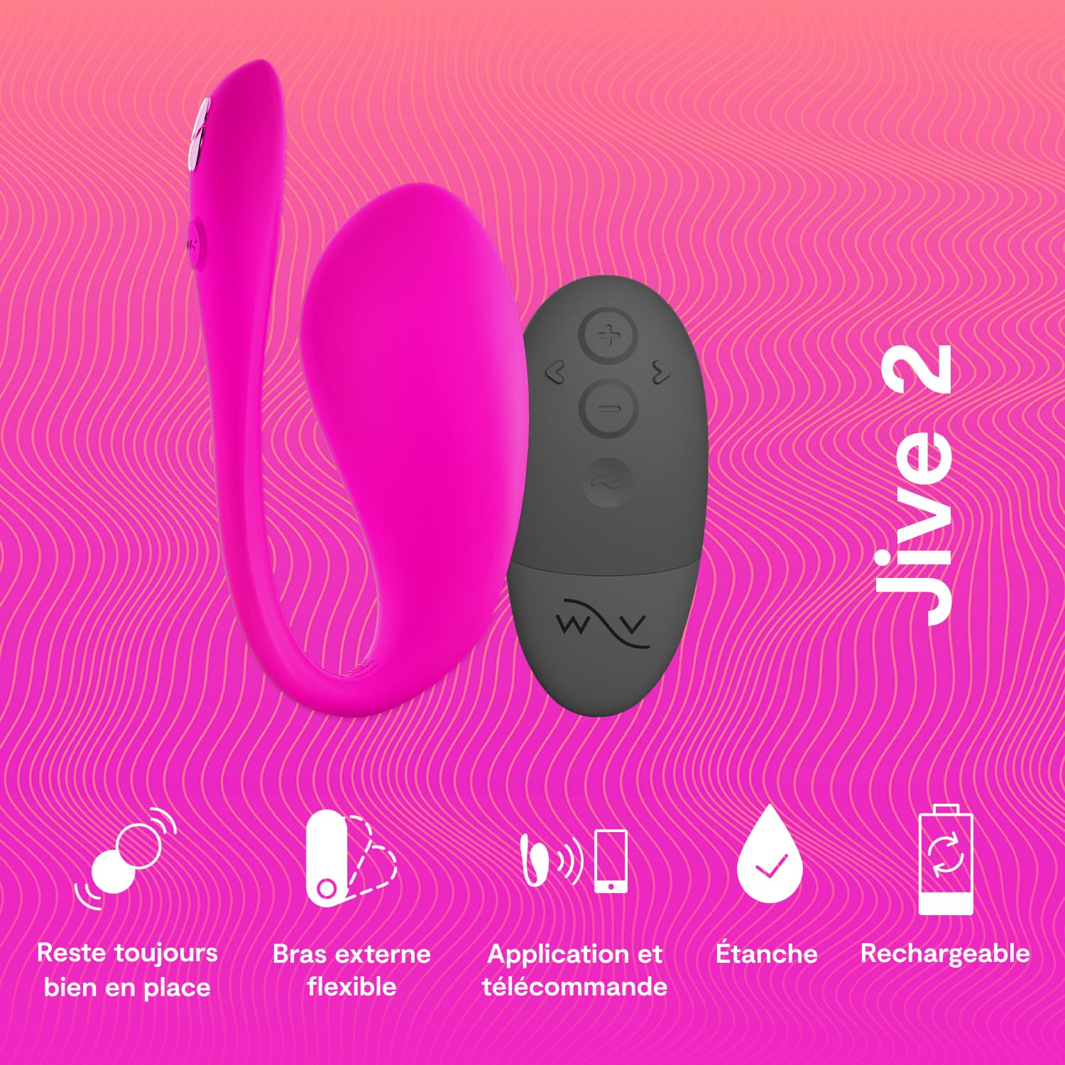 We-Vibe Jive 2 oeuf vibrant connecté point G bleu