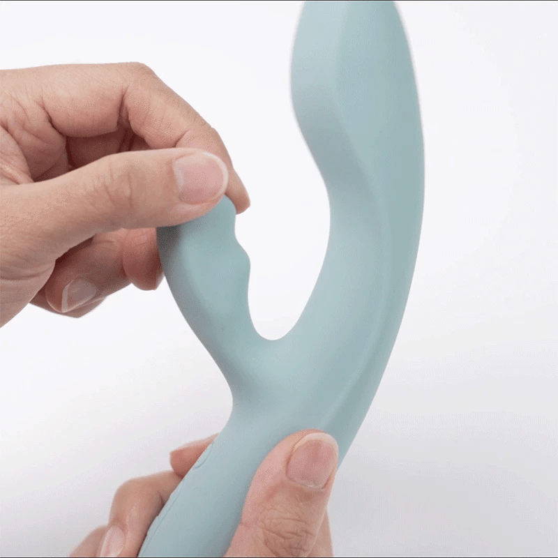 Svakom Chika vibromasseur rabbit chauffant gris turquoise