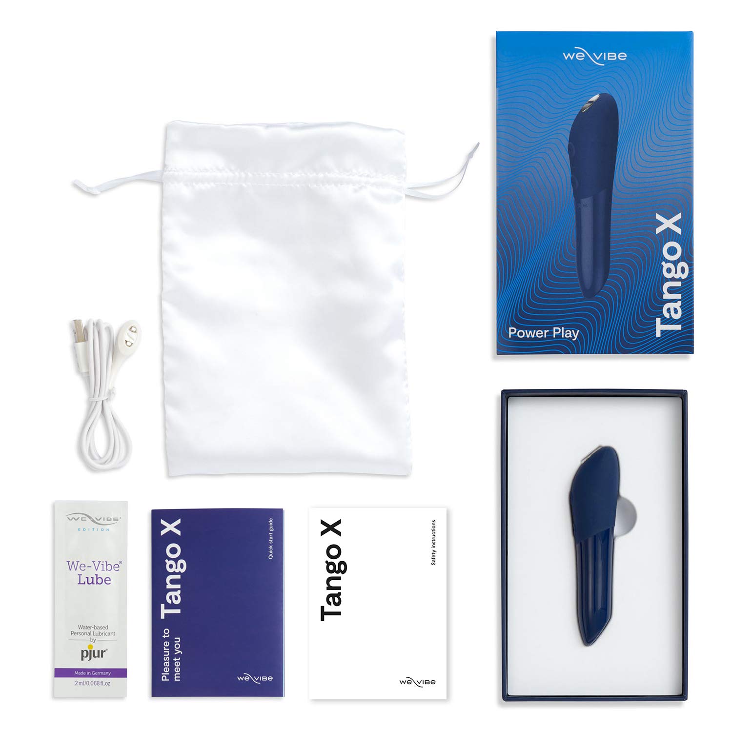 We-Vibe Tango X mini vibro clitoris Blue 8 modes