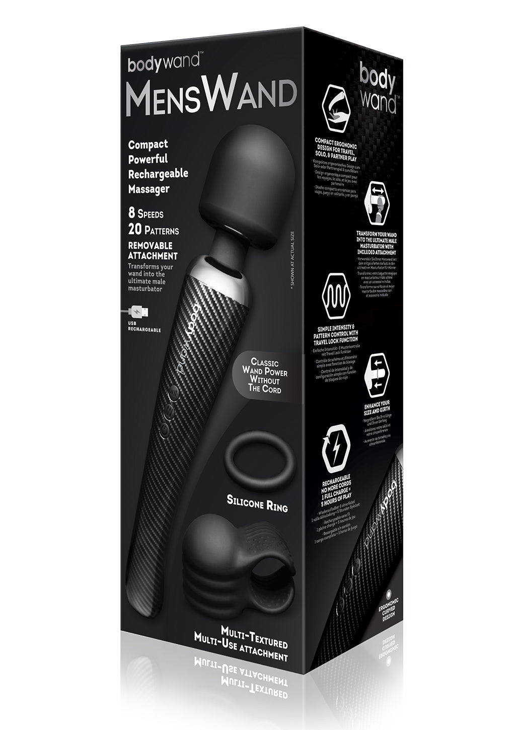 Bodywand MensWand masseur homme USB 8 vitesses 20 modes