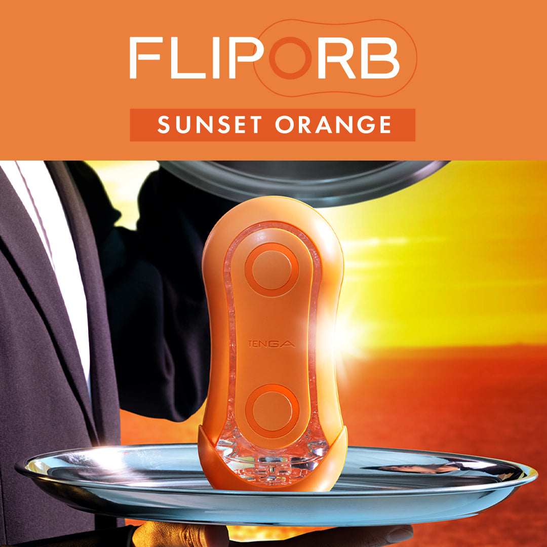 Tenga Flip Orb Sunset Orange masturbateur réutilisable
