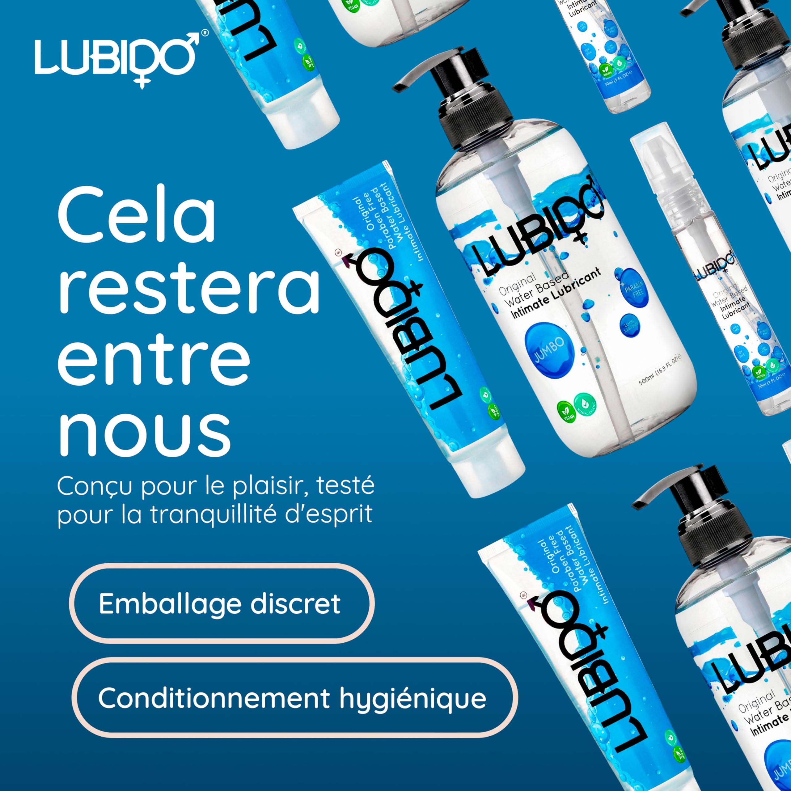 Lubido Original gel lubrifiant eau 100 ml sans paraben
