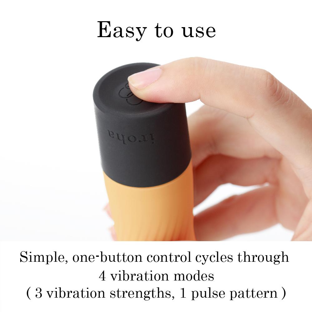 Tenga iroha zen YUZUCHA vibromasseur femme nervuré à piles