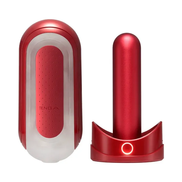 Tenga Flip Zero Red masturbateur chauffant + warmer