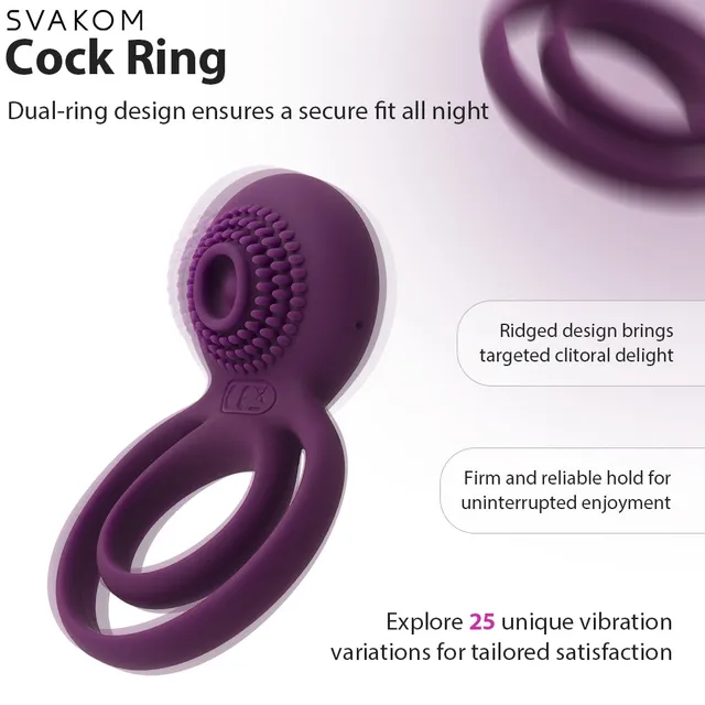 Svakom Tammy Anneau Vibrant Violet Couple