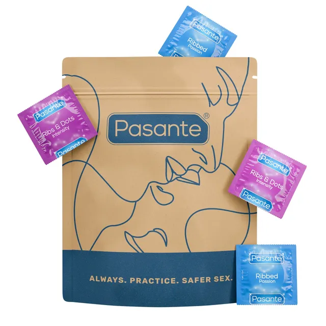 Pasante Intensity préservatifs texturés 36 pcs nervurés