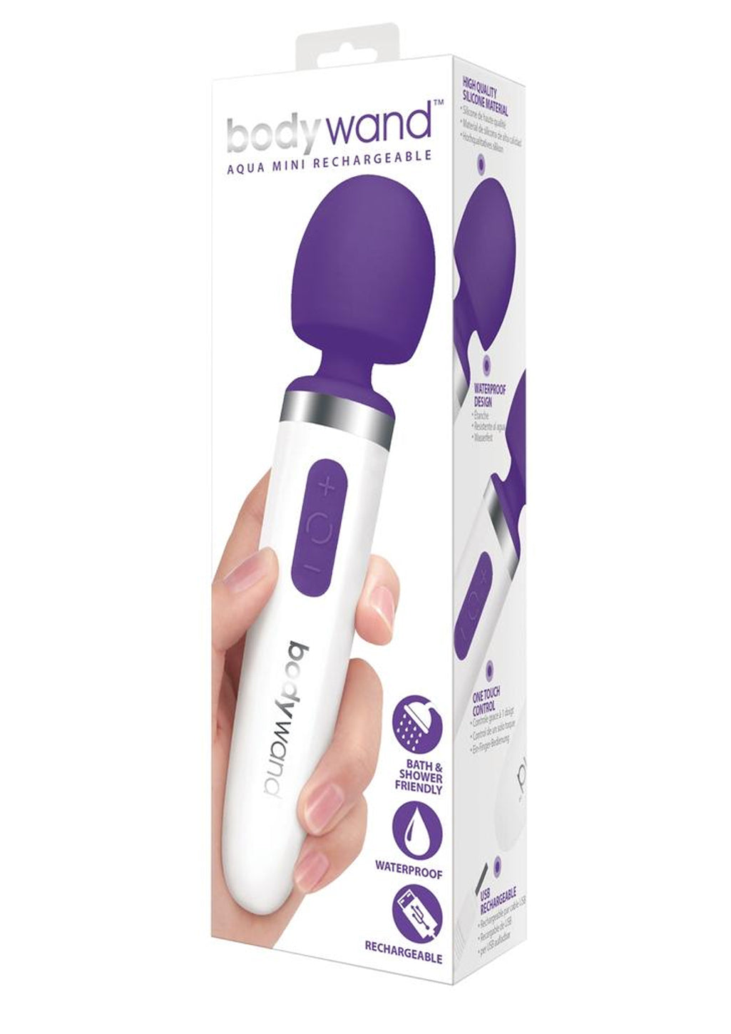 Bodywand Aqua Mini vibromasseur noir étanche rechargeable