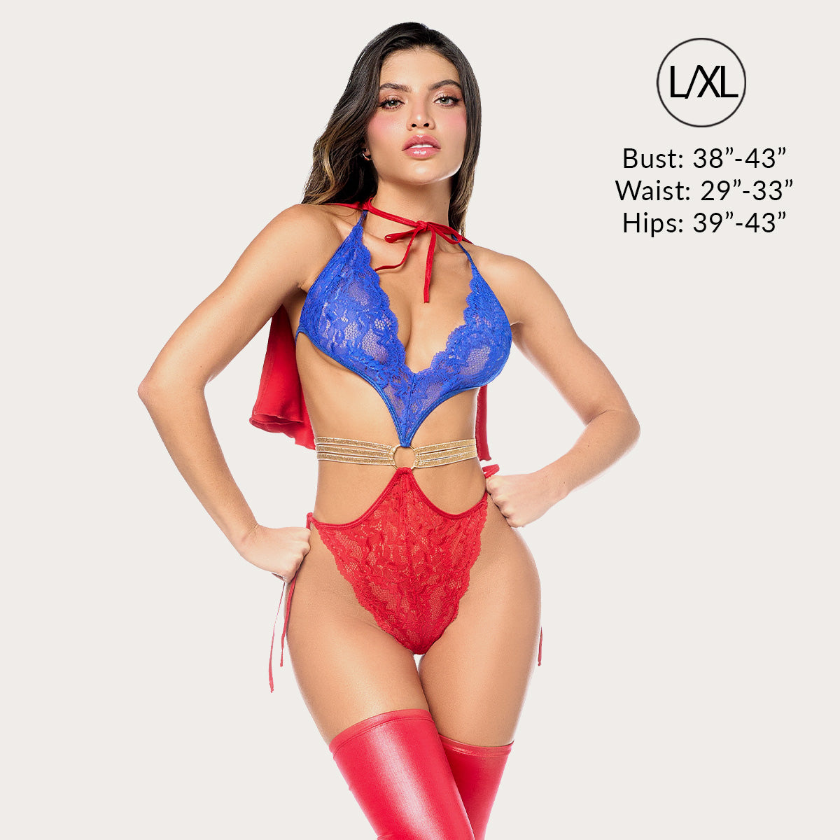 Liberator Caped Crush body cape S/M ensemble lingerie dentelle