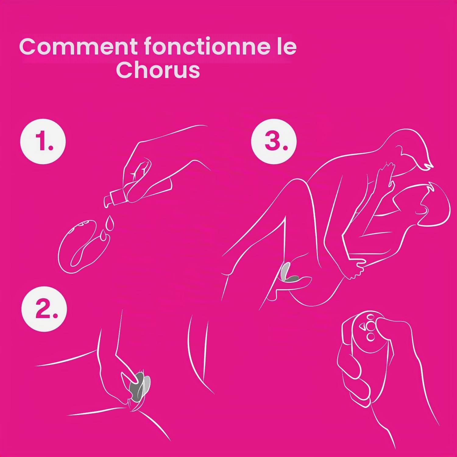 We-Vibe Chorus Vibromasseur Couple Rose Télécommandé