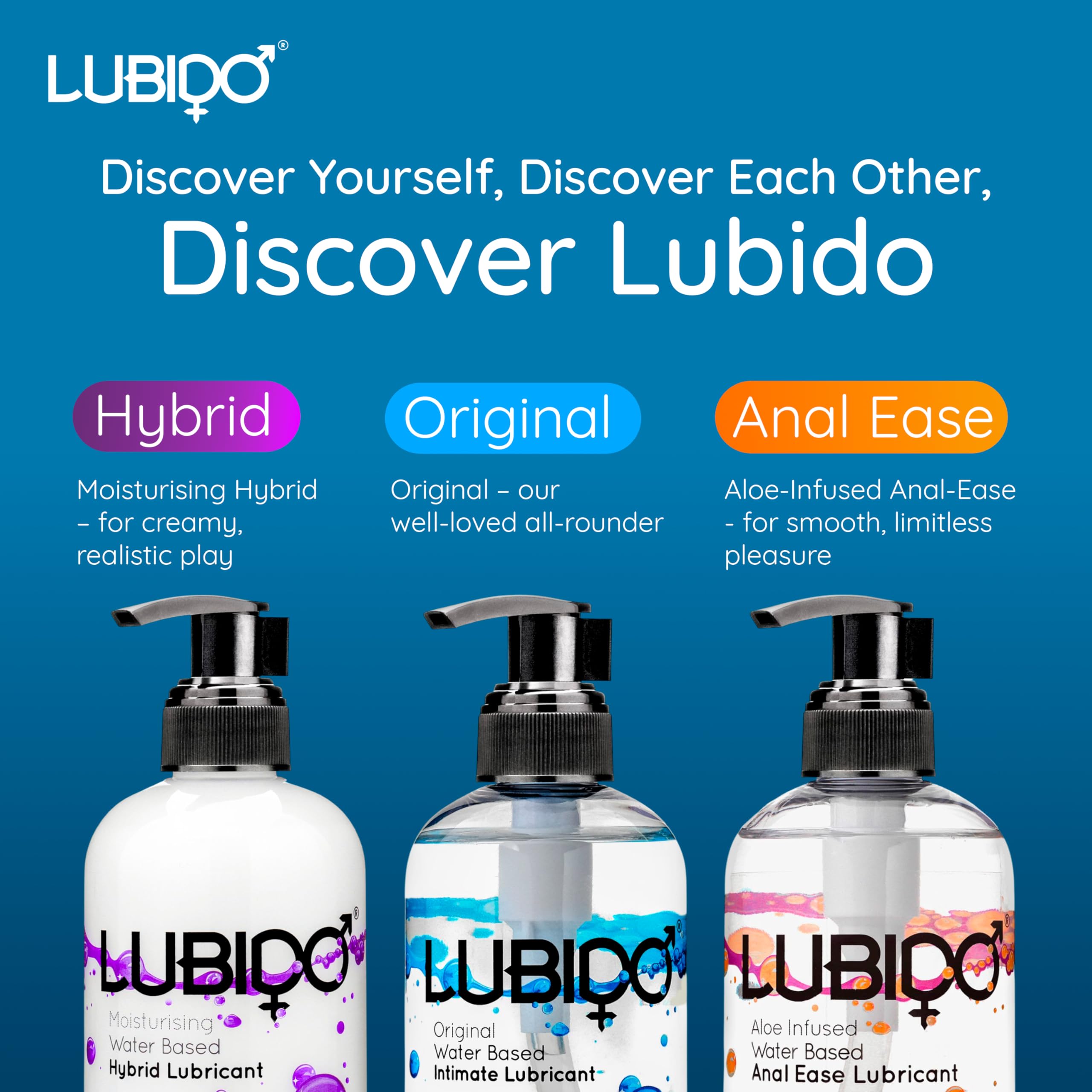 Original Lubido gel lubrifiant intime 500 ml lot de 3