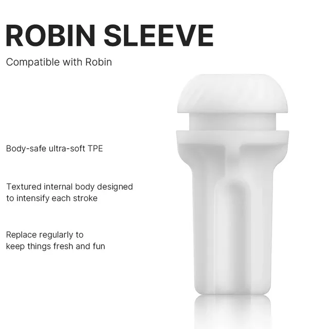 Svakom Sleeves Robin Sleeve Blanc TPE Texturé