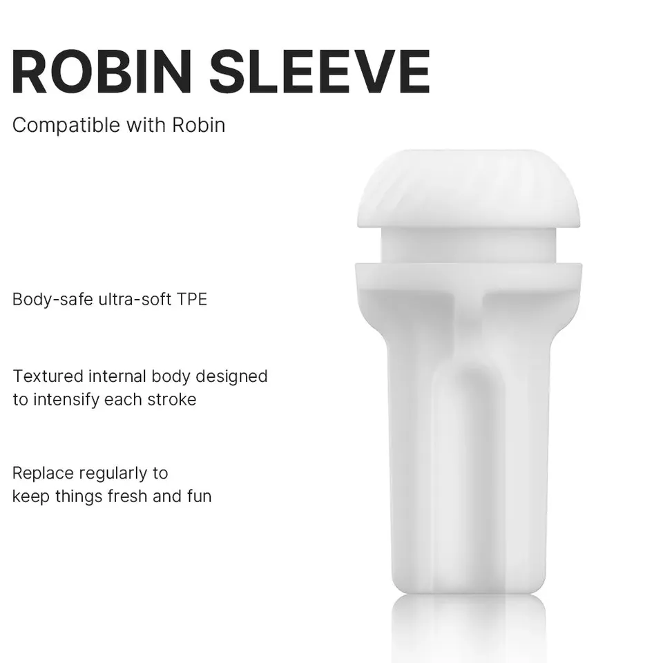 Svakom Sleeves Robin Sleeve Blanc TPE Texturé