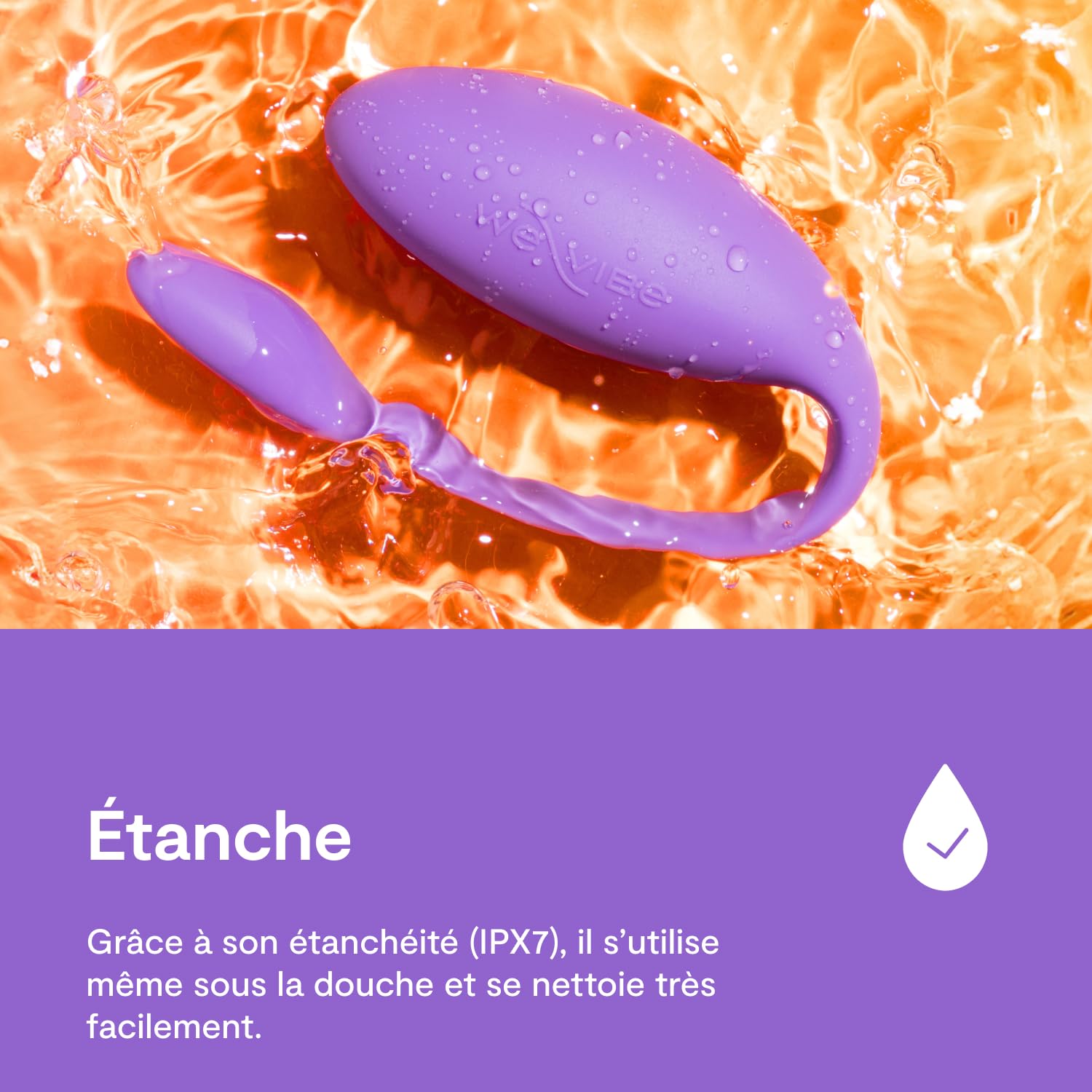 We-Vibe Jive Lite œuf vibrant violette connecté