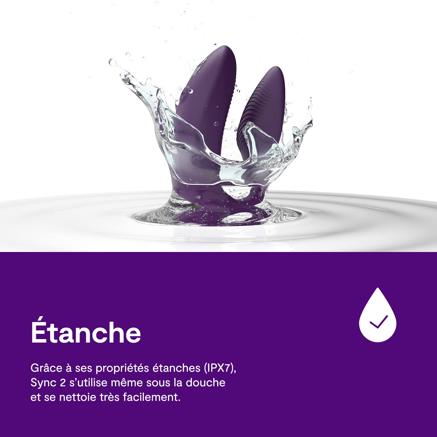 We-Vibe Sync 2 vibromasseur couple connecté violet