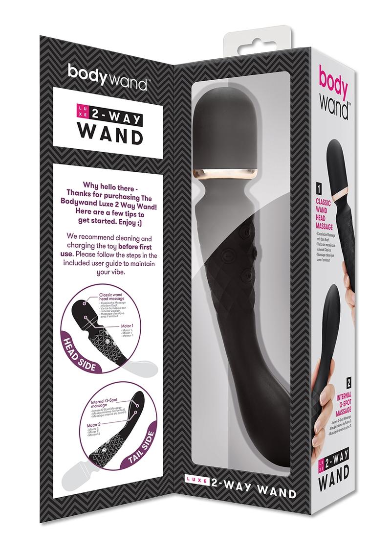 Bodywand Luxe 2-Way Wand baguette vibrante noire rechargeable