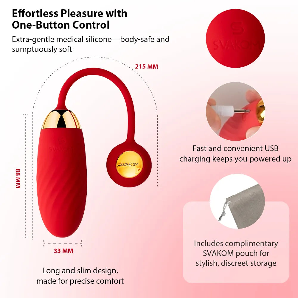 Svakom Ella Neo mini vibro bullet rouge