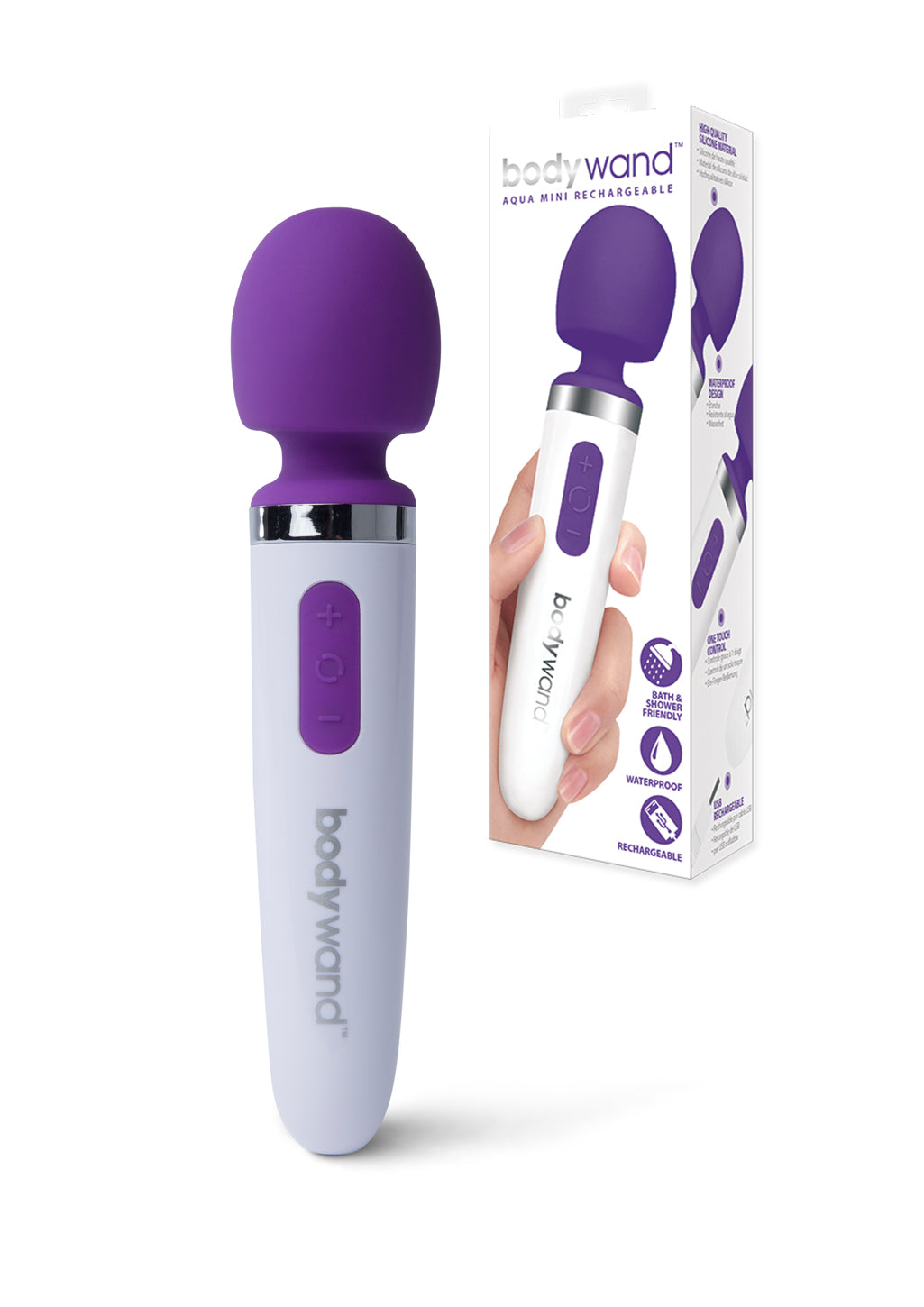 Bodywand Aqua Mini vibromasseur noir étanche rechargeable