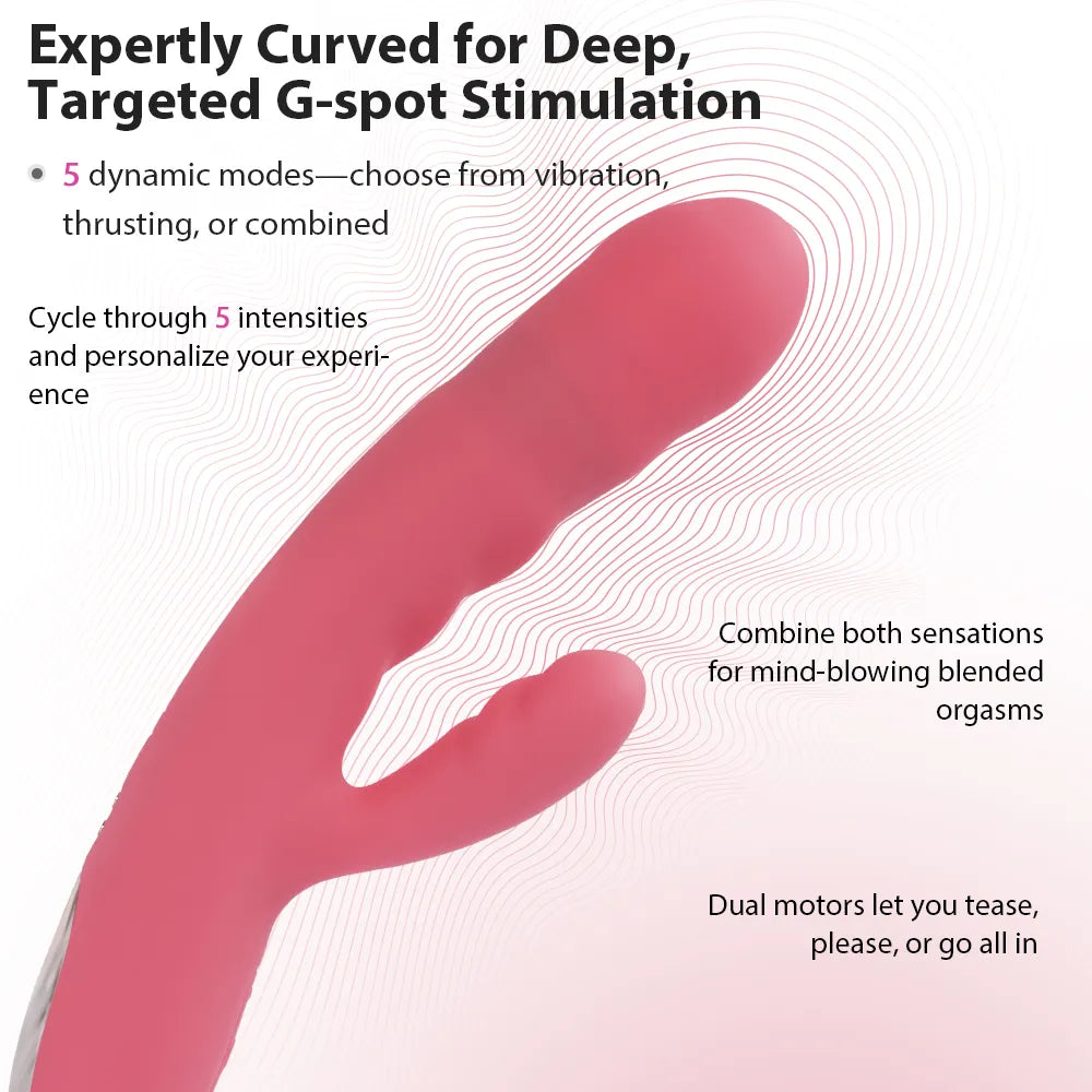 Svakom Avery rabbit thrusting rose double stimulation