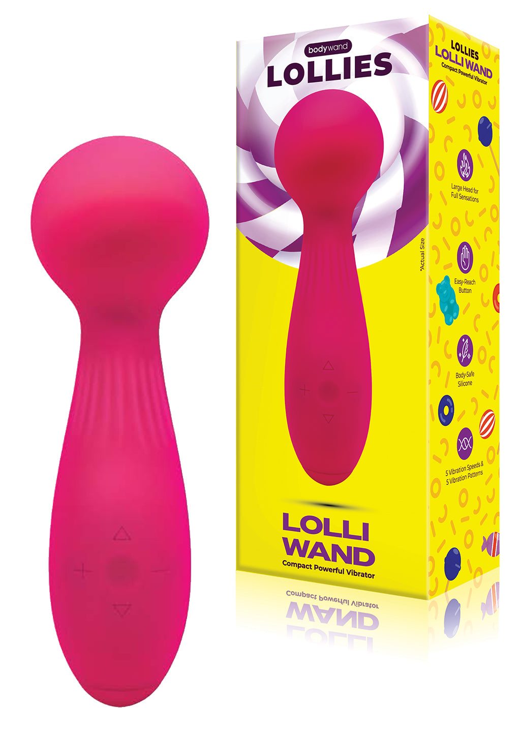 Bodywand Lollies Lolli Wand Vibromasseur Rose Silicone