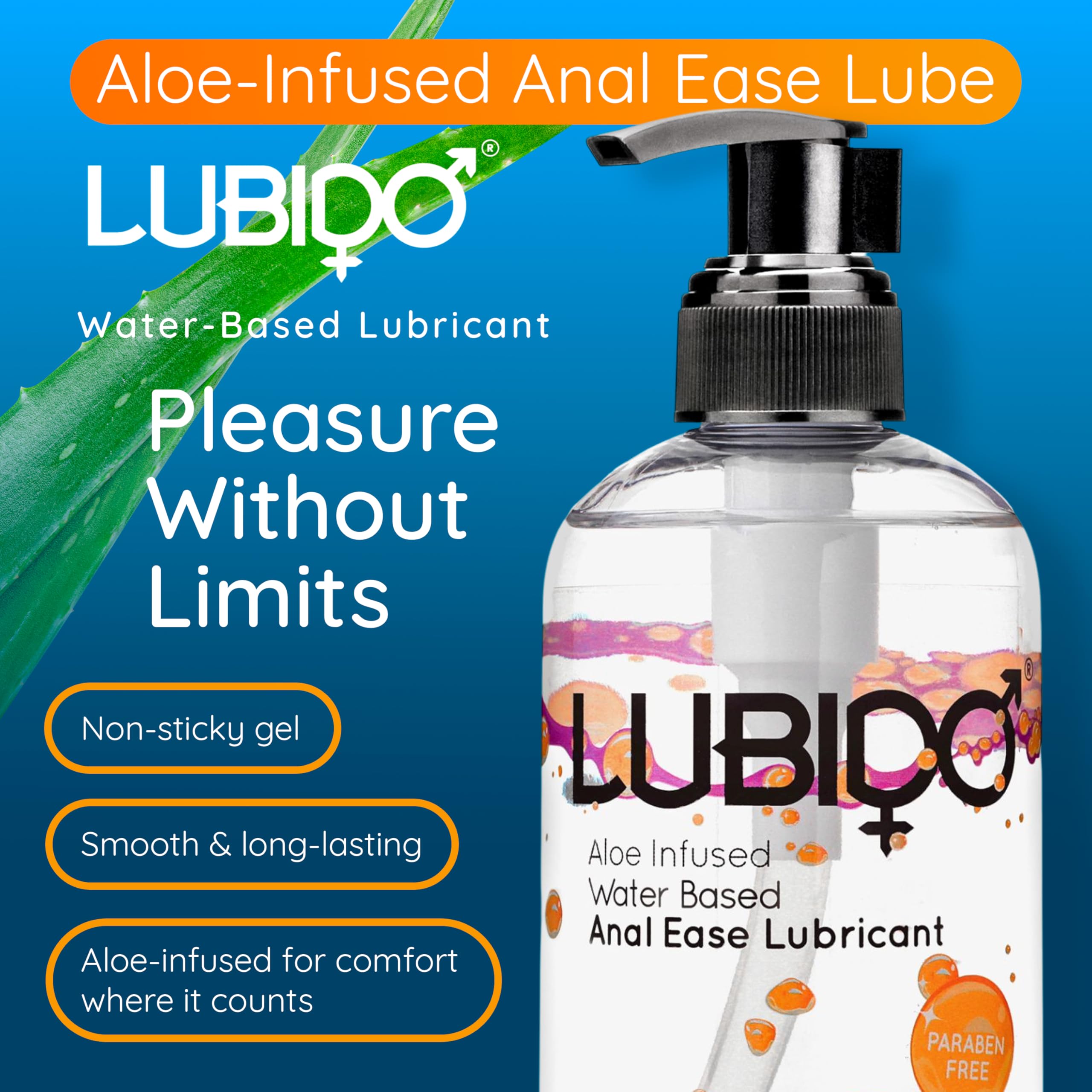 Anal Ease Lubido gel lubrifiant anal 250 ml lot de 3