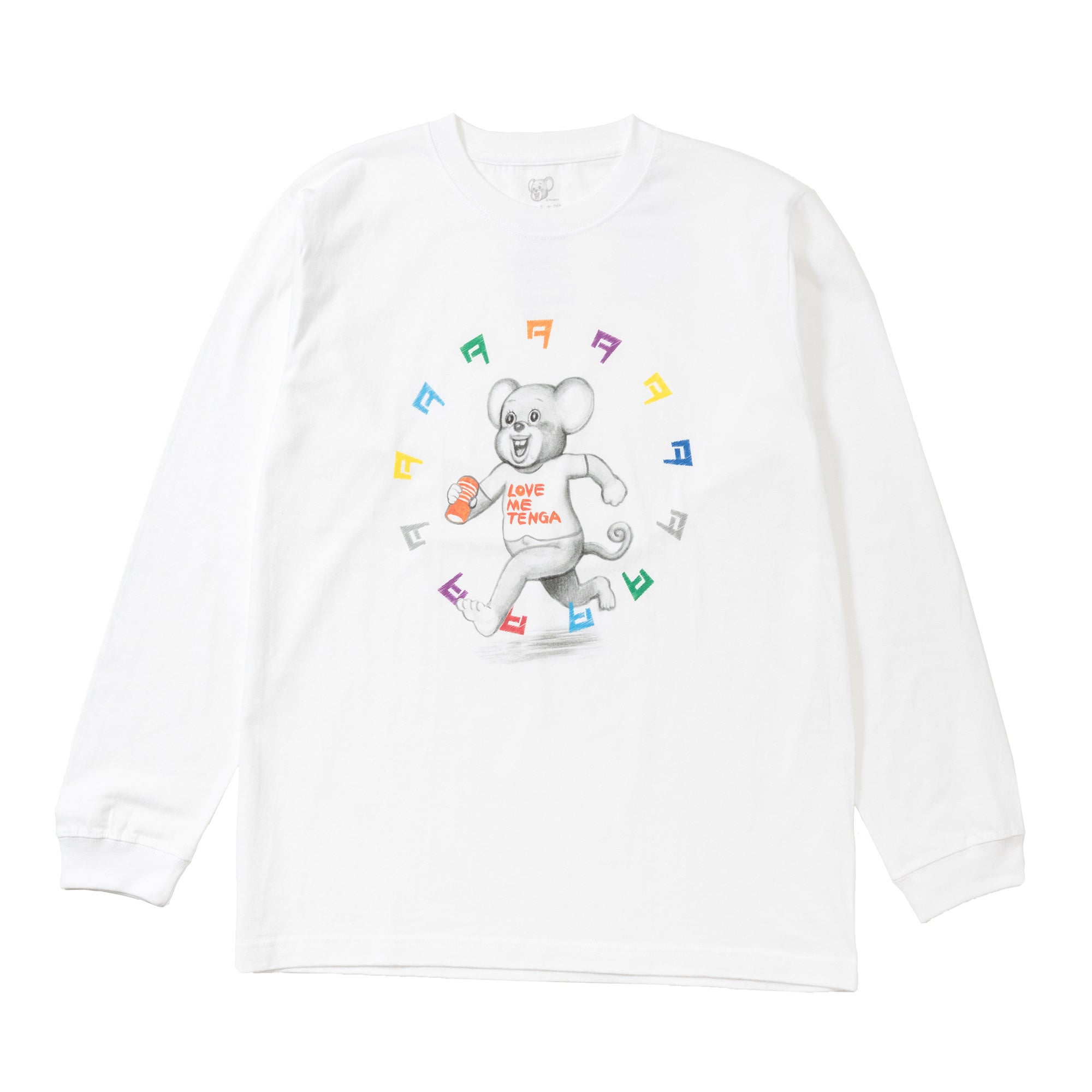 TENGA Dokumi T-Shirt Manches Longues Unisexe Blanc