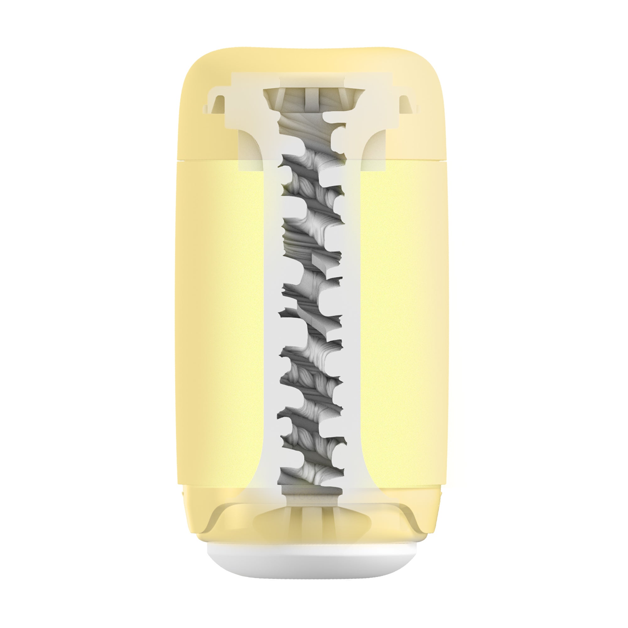 Tenga Puffy Custard Yellow masturbateur souple spirale