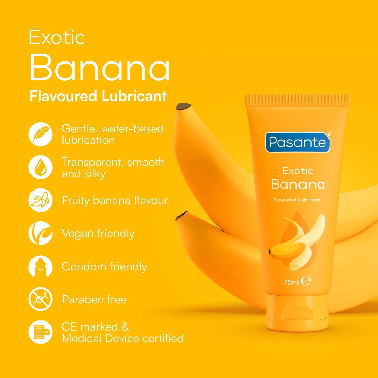 Pasante Banane lubrifiant intime base eau 75 ml