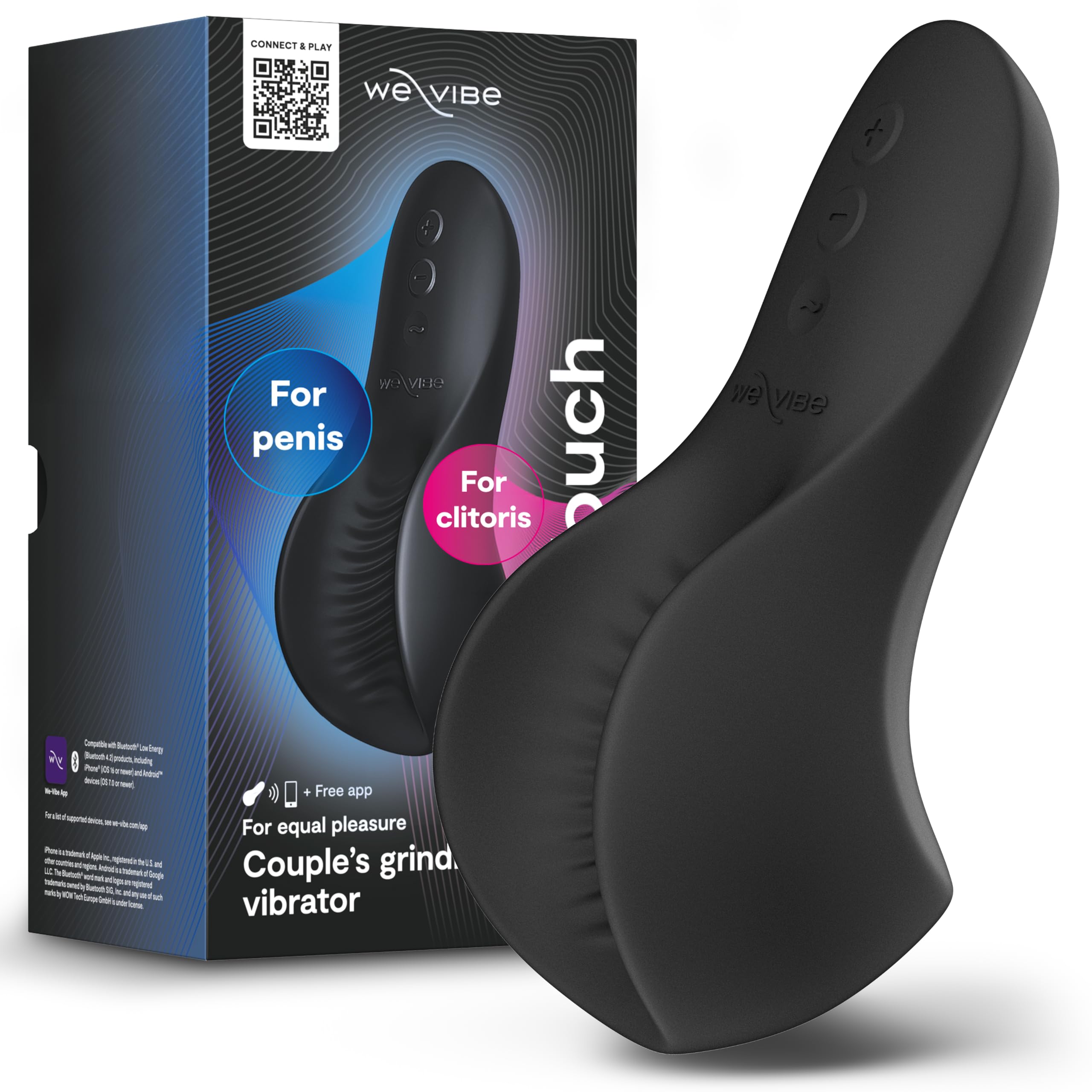 We-Vibe Shared Touch vibromasseur couple noir appli
