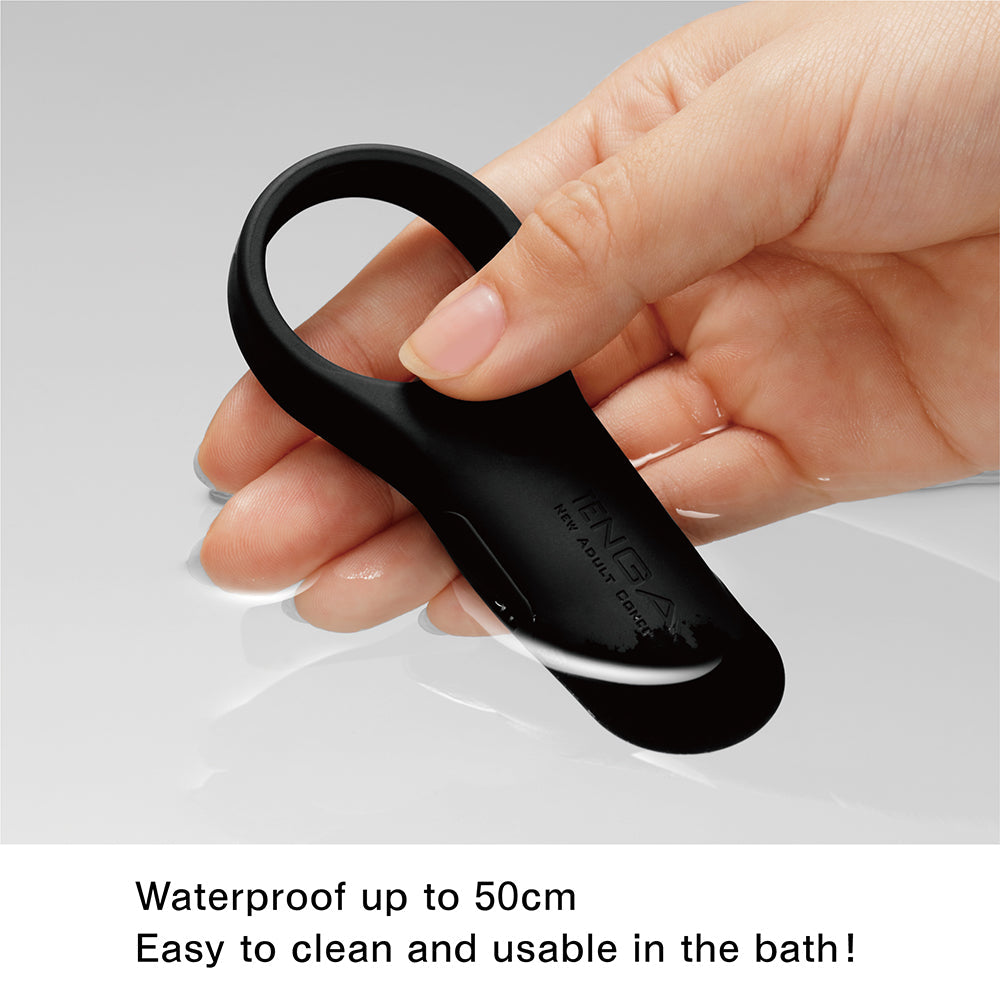 Tenga SVR+ Black anneau vibrant couple noir