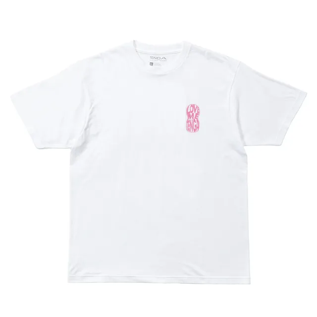 TENGA Merch Love Me Tenga Distortion t-shirt blanc M unisexe