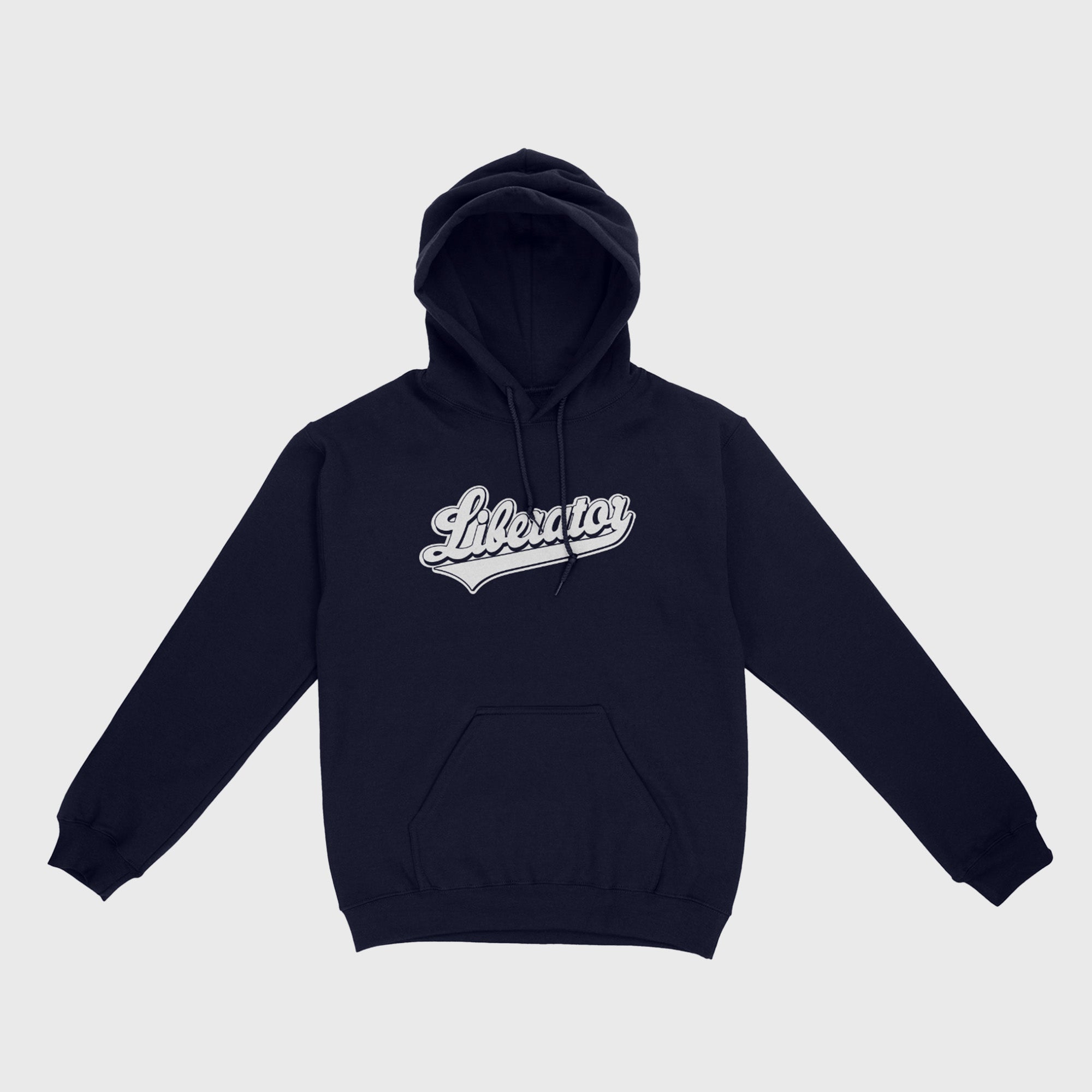 Liberator Baseball Logo Hoodie sweat bleu marine M