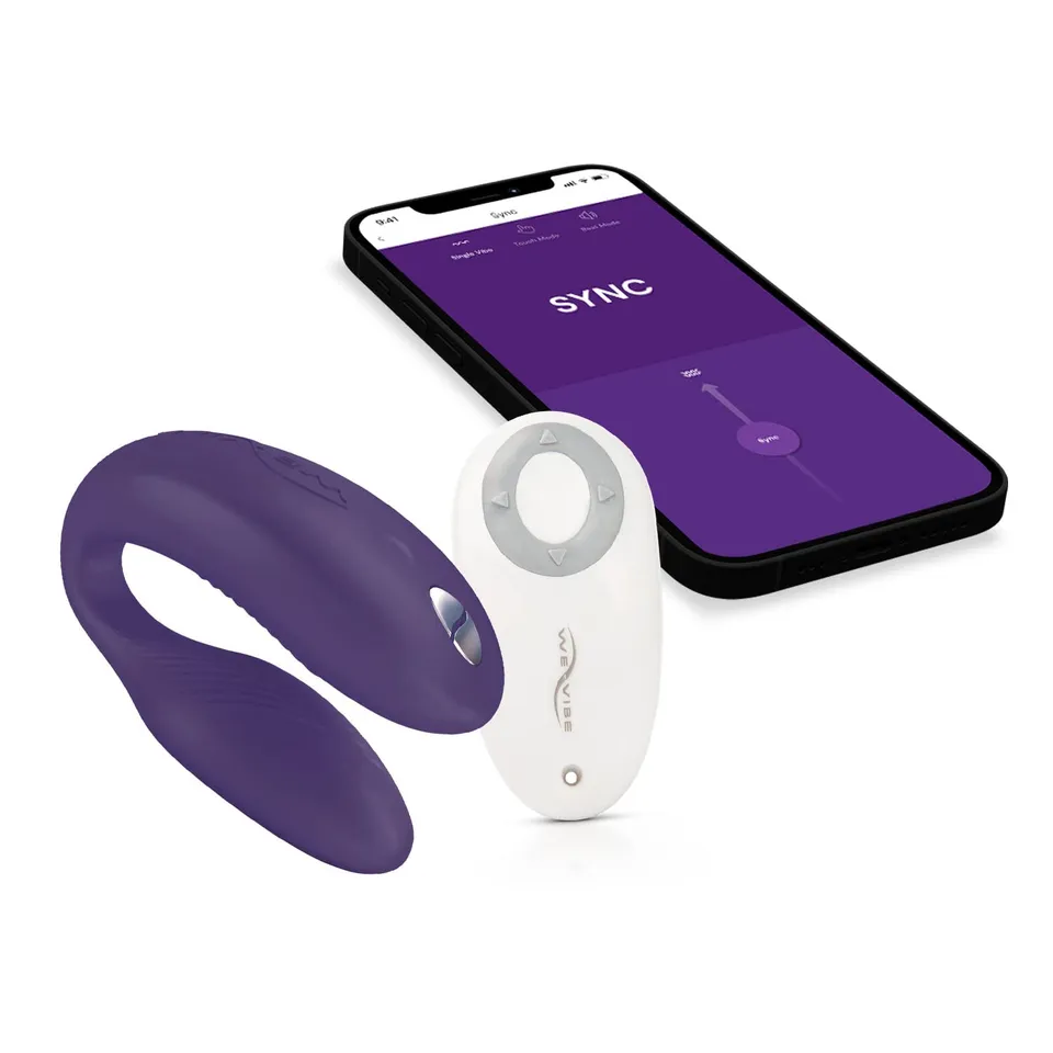We-Vibe Couples Sync 1 vibromasseur couple violet connecté
