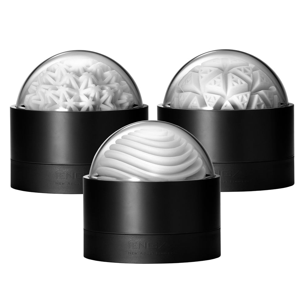 Tenga Geo Bundle Aqua Coral Glacier Masturbateur Réutilisable x3