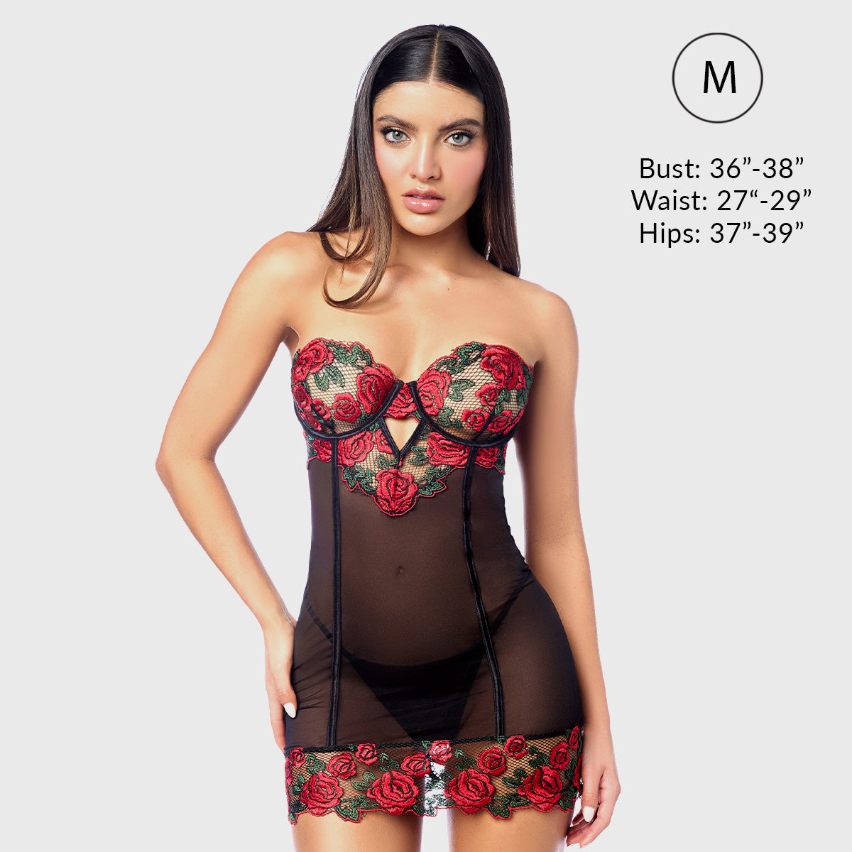 Liberator Bella nuisette dentelle rose taille S avec string