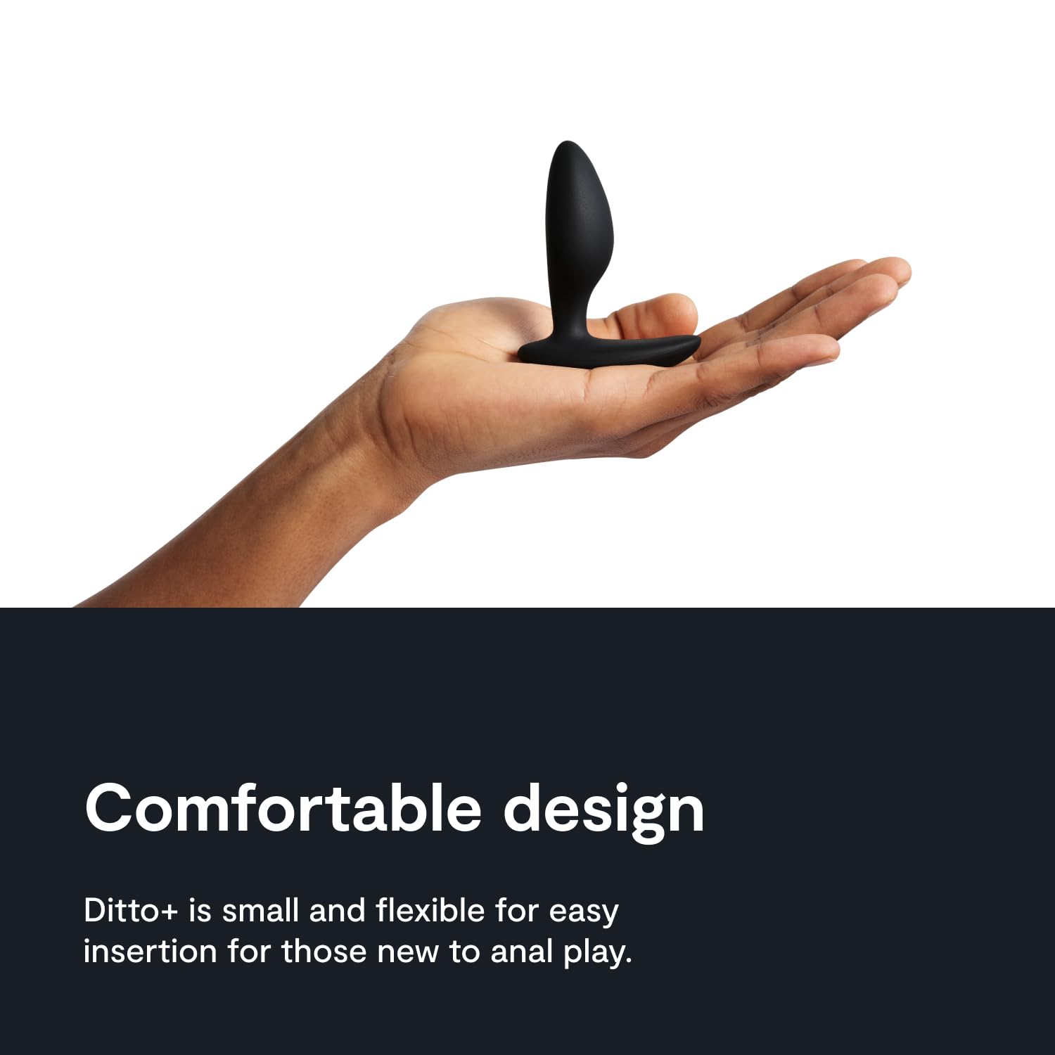 We-Vibe Ditto+ plug anal vibrant noir télécommandé silicone