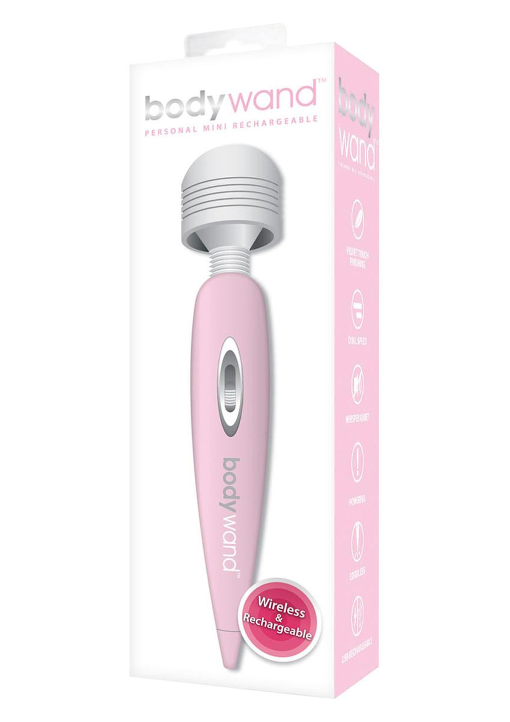 Bodywand Personal Mini vibromasseur mini rose rechargeable