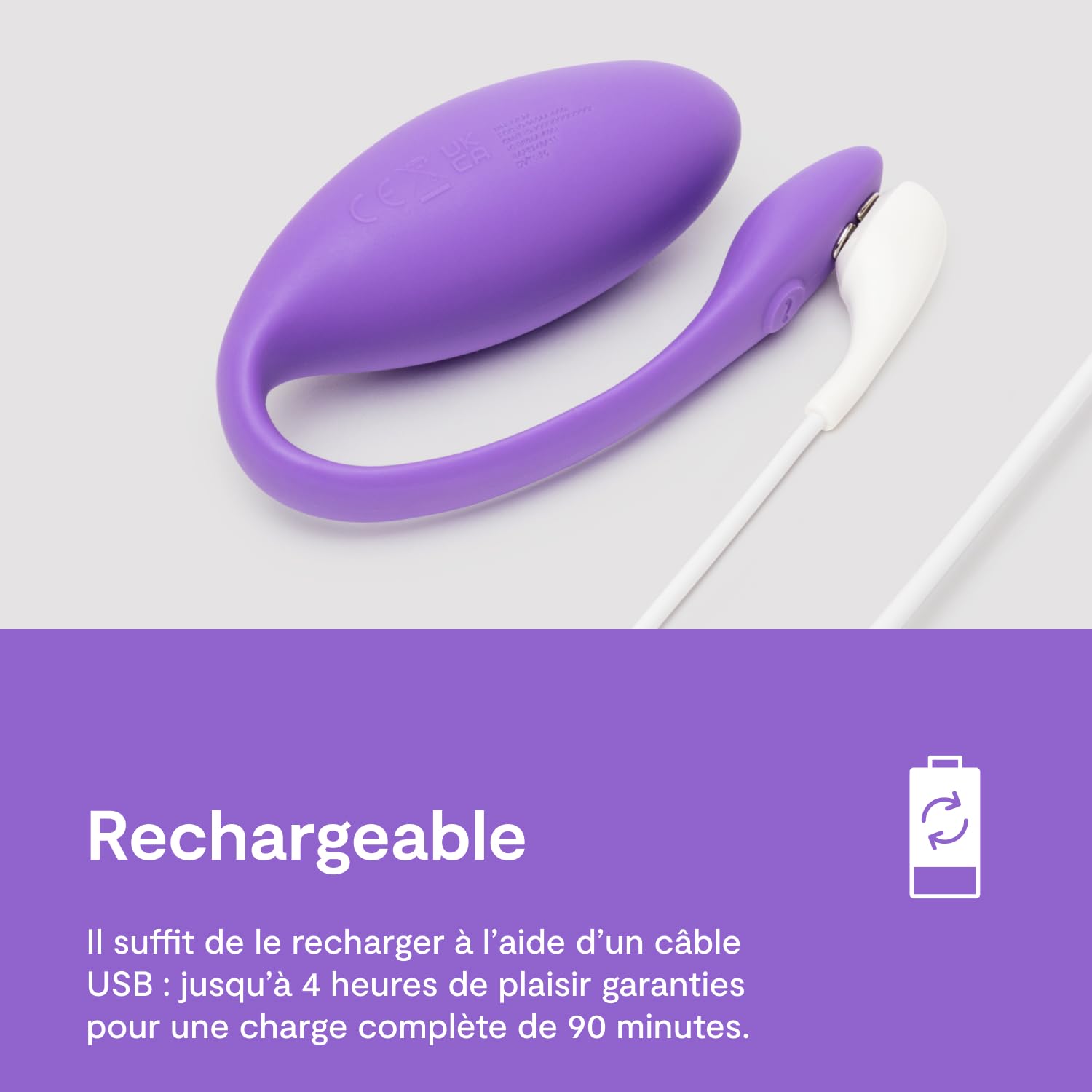 We-Vibe Jive Lite œuf vibrant violette connecté