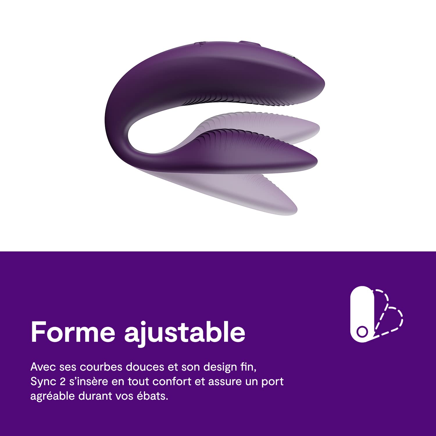 We-Vibe Sync 2 vibromasseur couple connecté violet