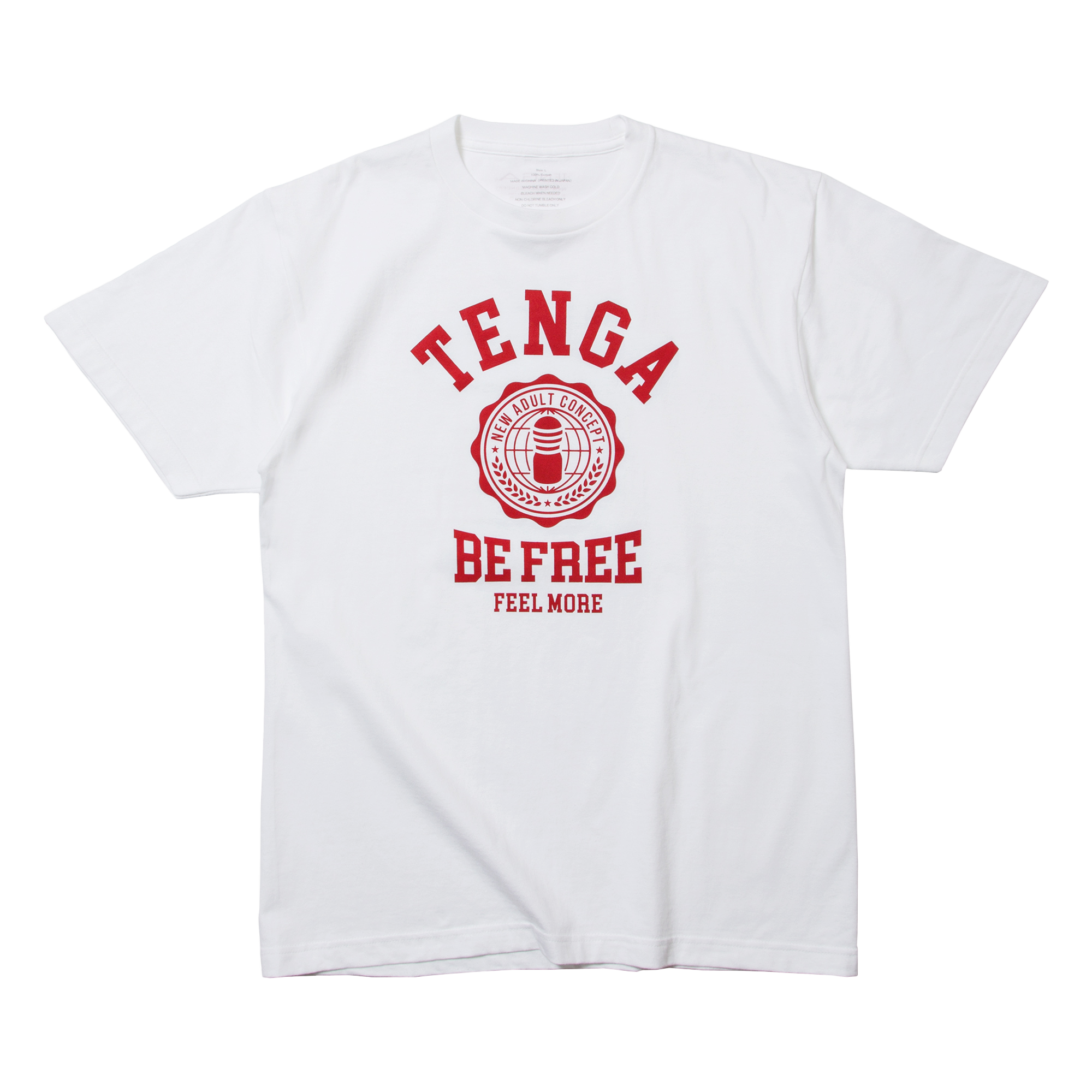 Tenga College T-SHIRT White t-shirt coton blanc M L XL