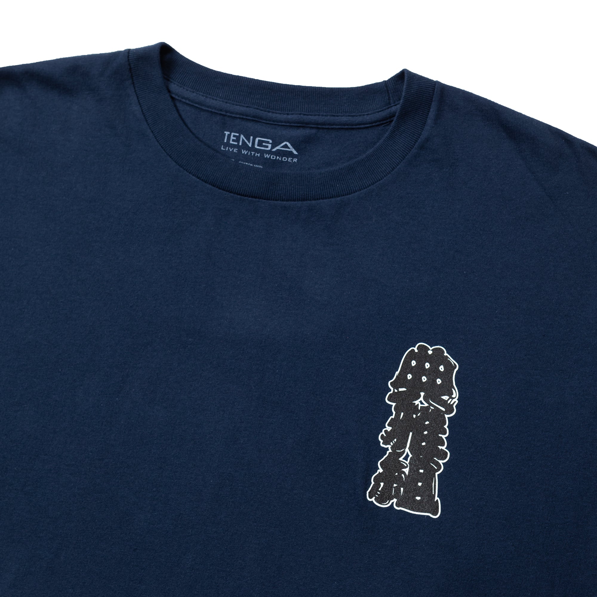 Tenga Ichiban t-shirt L navy coton