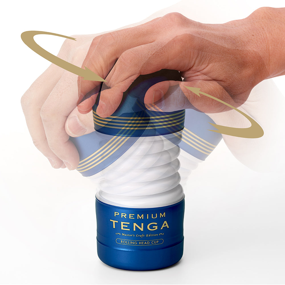 Tenga Premium Rolling Head Cup masturbateur souple lotion