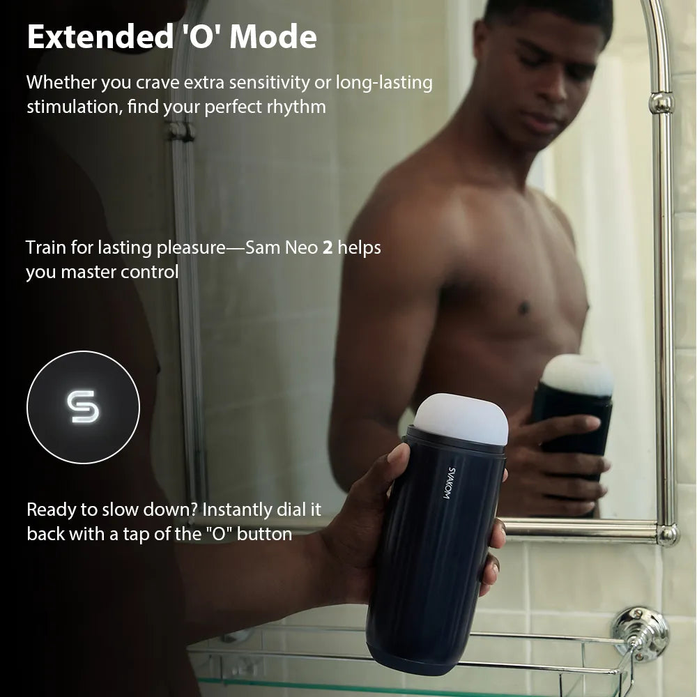 Svakom Sam Neo 2 Masturbateur Homme Bleu Foncé