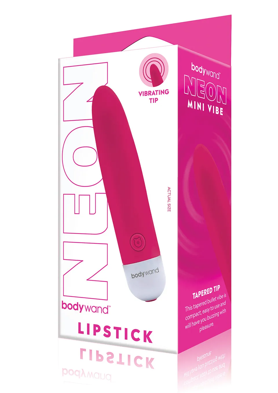 Bodywand Neon Mini Lipstick Vibe rouge à lèvres rose USB