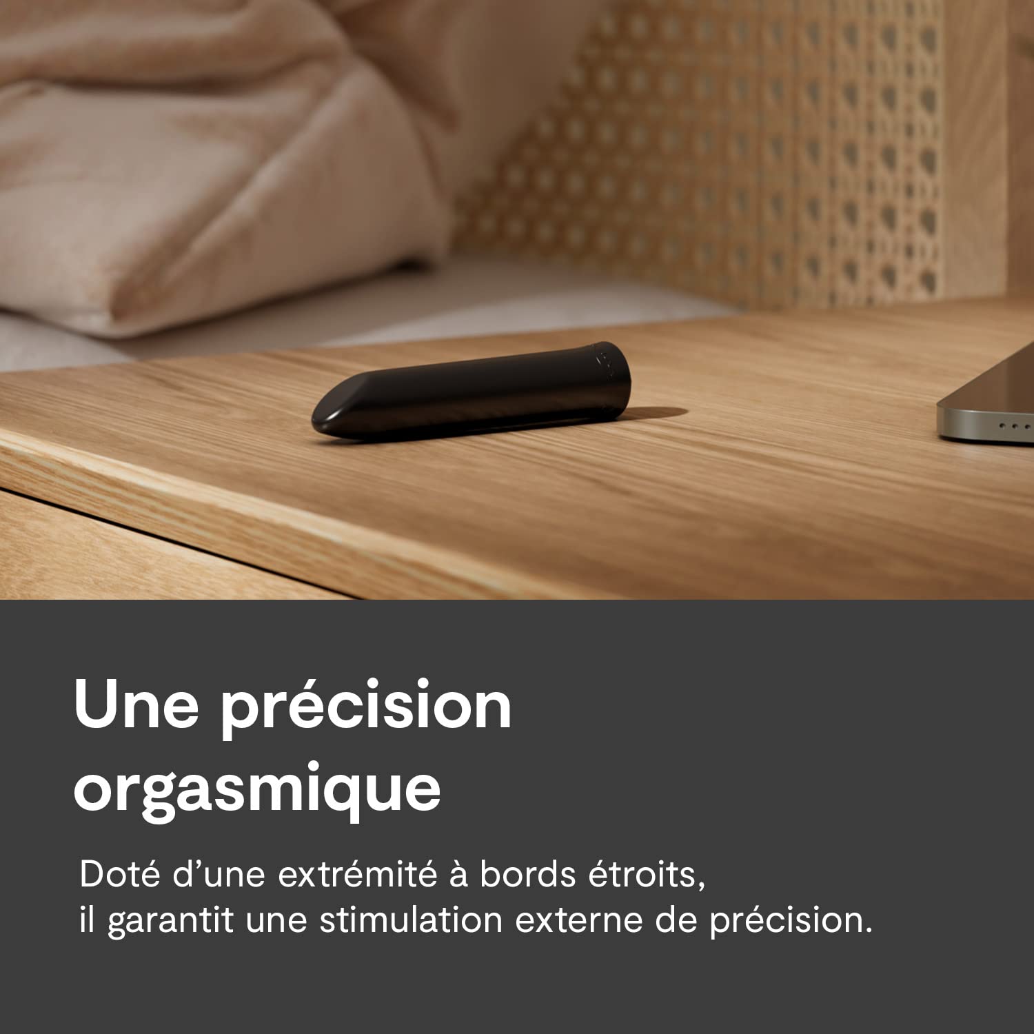We-Vibe Tango Mini vibromasseur bullet noir rechargeable 8 modes