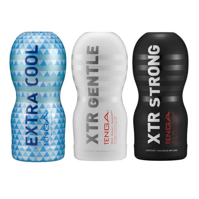 TENGA Extra Cup masturbateur lot 3 Cool Strong Gentle